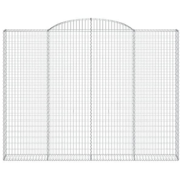 vidaXL Paniers &agrave; gabions arqu&eacute;s 6 pcs 300x30x220/240 cm fer galvanis&eacute;