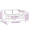 vidaXL Canap&eacute; &agrave; 2 places Rouge bordeaux 140 cm Tissu