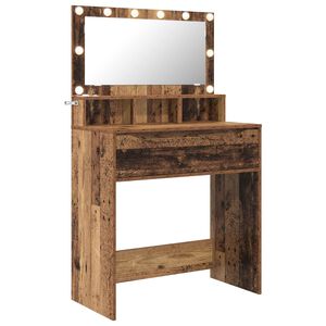 vidaXL Tables de maquillage pour chambre Bois ancien