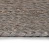 vidaXL Tapis fait &agrave; la main Jute Rond 90 cm Gris