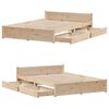 vidaXL Cadre de lit sans matelas 120x200 cm bois de pin massif