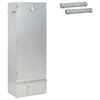 vidaXL Four &agrave; fumer 3 pcs 44,5 x 29 x 110 cm Acier galvanis&eacute; Argent&eacute;