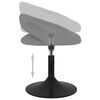 vidaXL Chaises pivotantes &agrave; manger lot de 4 gris clair velours