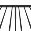 vidaXL Cadre de lit m&eacute;tal sans matelas avec t&ecirc;te de lit noir 100x190cm