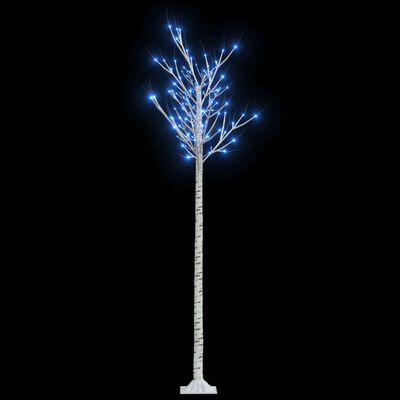 vidaXL Sapin de Noël 200 LED bleu Saule 2,2 m Int/Ext