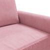 vidaXL Canap&eacute; &agrave; 2 places Rose 140 cm Velours