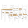 vidaXL Ensemble &agrave; manger PANAMA 5 pcs blanc bois de pin massif