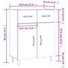 vidaXL Buffet Blanc brillant 69,5x34x90 cm Bois d'ing&eacute;nierie