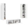 vidaXL Ensemble meuble TV 6 pcs Blanc brillant Bois d'ing&eacute;nierie