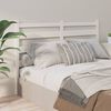 vidaXL T&ecirc;te de lit Blanc 156x4x100 cm Bois massif de pin
