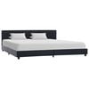 vidaXL Cadre de lit Noir Similicuir 180x200 cm