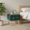 vidaXL Table de chevet Vert 40x35x40 cm Velours