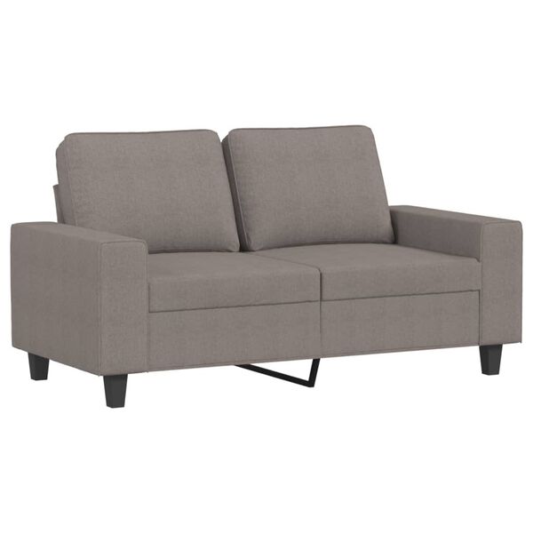 vidaXL Canap&eacute; &agrave; 2 places Taupe 120 cm Tissu