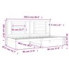 vidaXL Lit de jour sans matelas 80x200 cm bois de pin massif