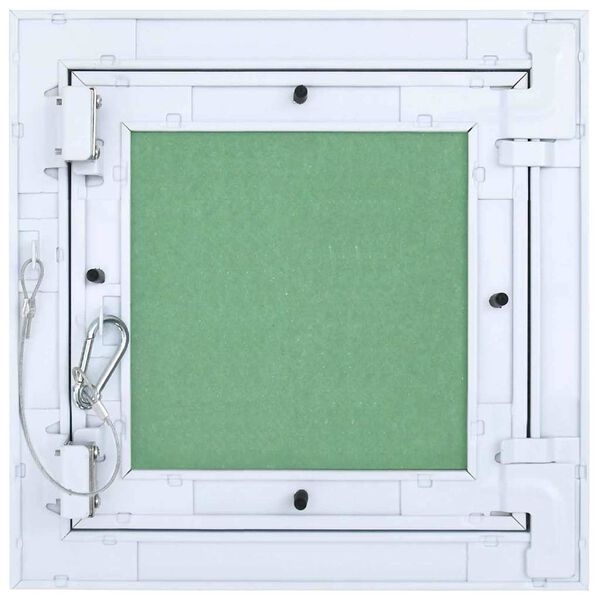 vidaXL Panneau d'Acc&egrave;s Vert et Argent 30 x 30 cm Aluminium et Pl&acirc;tre