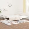vidaXL Lit coulissant sans matelas blanc 2x(90x200) cm