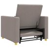 vidaXL Canap&eacute;-lit escamotable simple Taupe 90 x 165 x 87 cm tissu