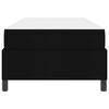 vidaXL Lit &agrave; ressorts avec matelas Noir 90 x 190 cm tissu