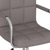 vidaXL Chaise pivotante de bureau Taupe Tissu