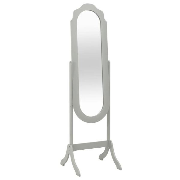 vidaXL Miroir sur pied Gris 46x48x164 cm