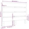 vidaXL T&ecirc;te de lit Gris 100x3x80 cm Bois massif de pin