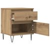 vidaXL Tables de chevet 2 pcs ch&ecirc;ne artisanal 40x35x50 cm