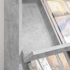 vidaXL &Eacute;tag&egrave;re &agrave; magazines avec &eacute;tag&egrave;re Gris b&eacute;ton 70 x 41 x 156 cm