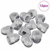 vidaXL &Eacute;crou 12 pcs Argent&eacute; M6 x 10 mm Fer