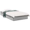 vidaXL Cadre de lit avec tiroirs sans matelas sonoma gris 90x200 cm