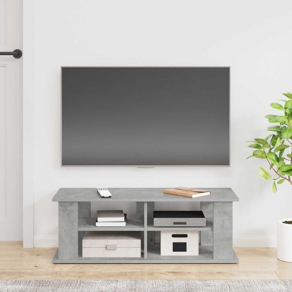 vidaXL Support de t&eacute;l&eacute;vision Gris b&eacute;ton 96 x 35 x 33,5 cm