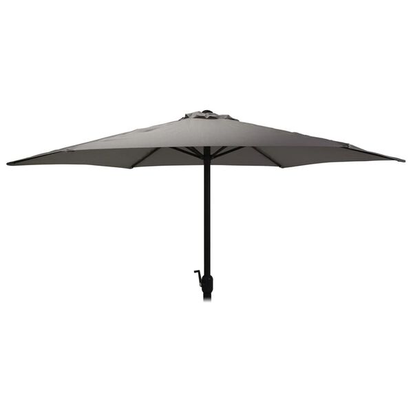 ProGarden Parasol de jardin Monica 270 cm gris fonc&eacute;