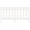 vidaXL T&ecirc;te de lit Blanc 186x4x100 cm Bois massif de pin