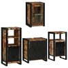 vidaXL Ensemble de mobilier de salle de bain 4 pc Multicolore
