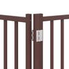 vidaXL Barri&egrave;re pour chien porte pliable 12 panneaux bois de peuplier
