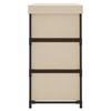 vidaXL Armoire de rangement avec 6 tiroirs 55x29x55 cm Crème Acier