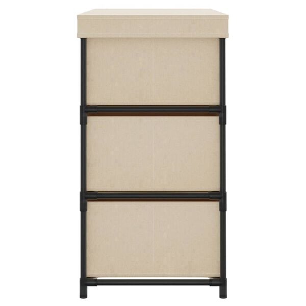 vidaXL Armoire de rangement avec 6 tiroirs 55x29x55 cm Crème Acier