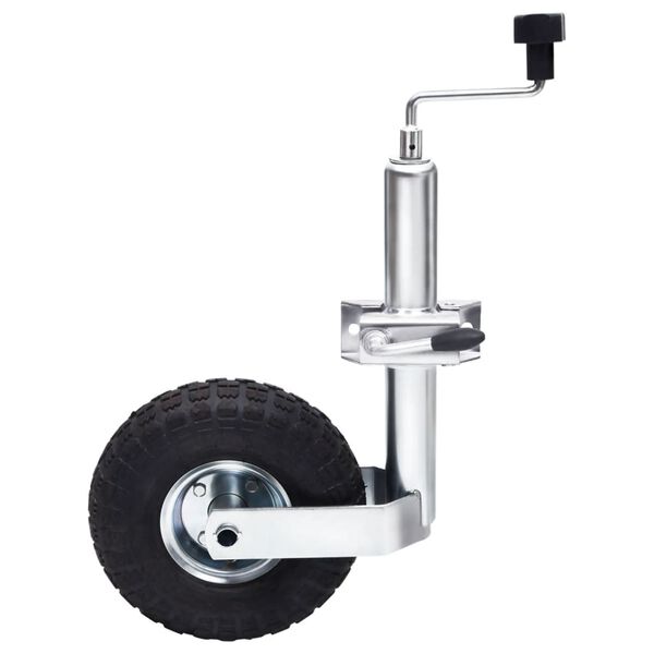 vidaXL Roue jockey 48 mm avec 1 pince divis&eacute;e et des cales de roue