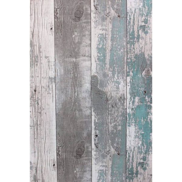 Noordwand Papier peint Topchic Wooden Planks Gris fonc&eacute; et bleu