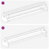 vidaXL Bac de nourrissage pour poules Noir 108 x 20,5 x 20 cm