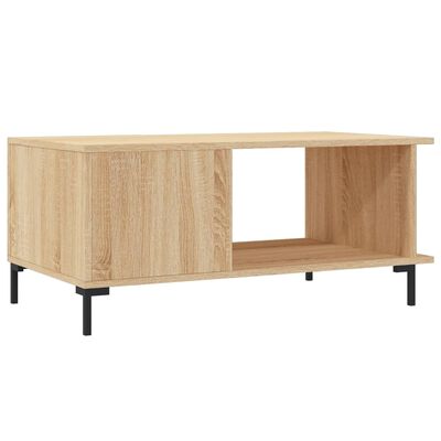 vidaXL Table basse chêne sonoma 90x50x40 cm bois d'ingénierie