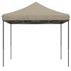 vidaXL Tente de r&eacute;ception pliable escamotable taupe 292x292x315 cm