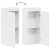 vidaXL Ensemble de mobilier de salle de bain TULUM Blanc brillant