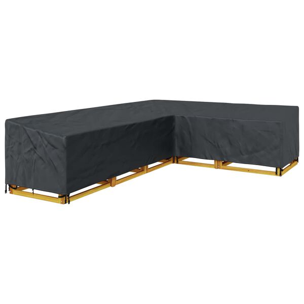 vidaXL Housse pour meubles Noir 355 x 275 x 80 cm Tissu Oxford 210D