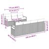 vidaXL Ensemble de canap&eacute; de jardin avec coussin 8 pcs Gris