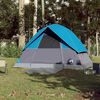 vidaXL Tente de camping &agrave; d&ocirc;me 3 personnes bleu imperm&eacute;able