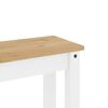 vidaXL Banc &agrave; manger Panama blanc 105x30x45 cm bois massif de pin