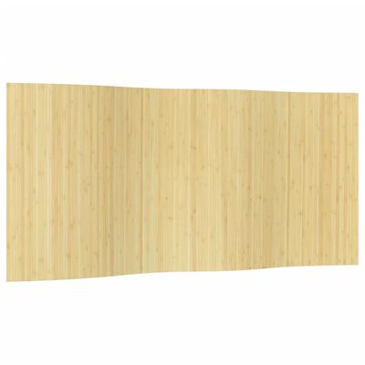 vidaXL Cloison de séparation naturel clair 165x400 cm bambou