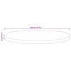 vidaXL Dessus de table &Oslash; 50x2,5 cm rond bois massif de r&eacute;cup&eacute;ration