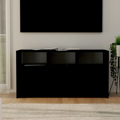 vidaXL Meuble TV Noir 102x37,5x52,5 cm Aggloméré