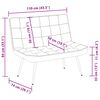 vidaXL Banc marron 110x74x84 cm velours